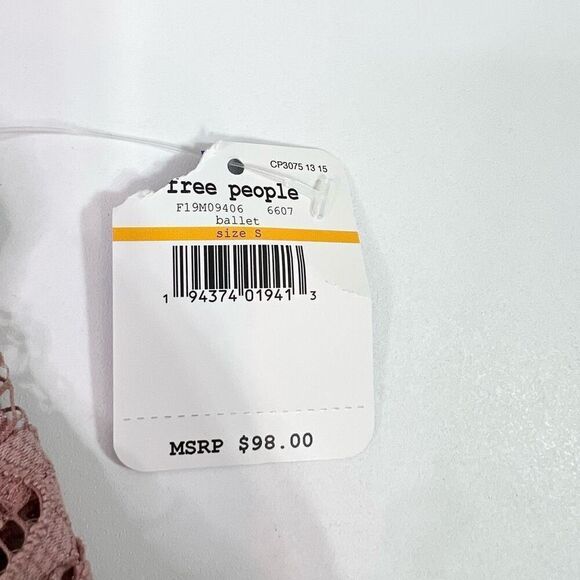 Free People Dress Womens Small Adella Lace Strappy Tiered Ruffle Slip NEW Pink - Picture 7 of 12